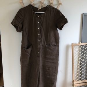 Beaton linen jumpsuit brown size M